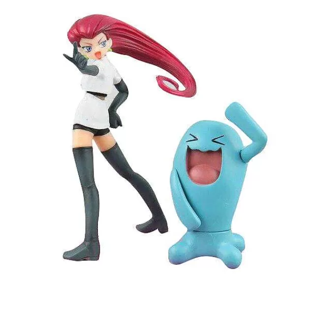 Pokemon Figuren-Pkm.store Rocket Team Jesse & Wobbuffet Pokemon Figur (Ca. 6.5-13Cm)