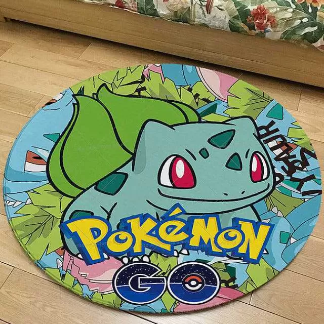 Sonstiges Merchandise-Pkm.store Runder Flanel Pokemon Teppich In Vielen Motiven