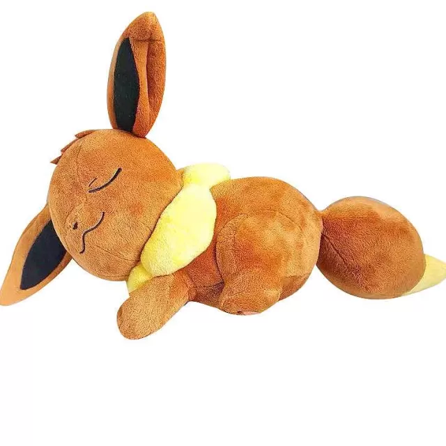 Pokemon Kuscheltiere-Pkm.store Suser Schlafender Evoli Eevee Plusch Pokemon (Ca. 35Cm)