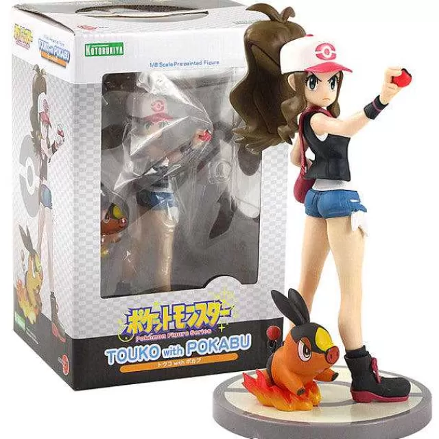 Pokemon Figuren-Pkm.store Tsutarja Touko Mit Floink Pokabu Figur - Ca. 18Cm