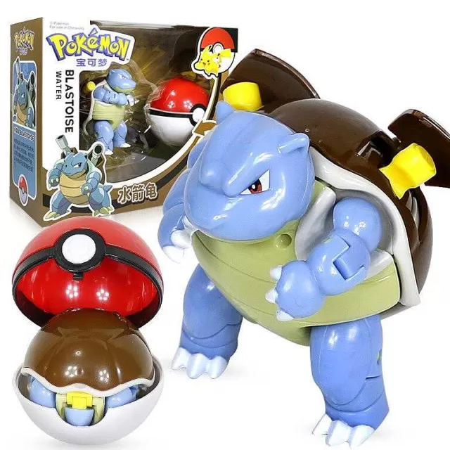 Pokemon Spielzeug-Pkm.store Turtok (Blastoise) Pokemon Spielzeug Set Mit Figur Und Pokeball