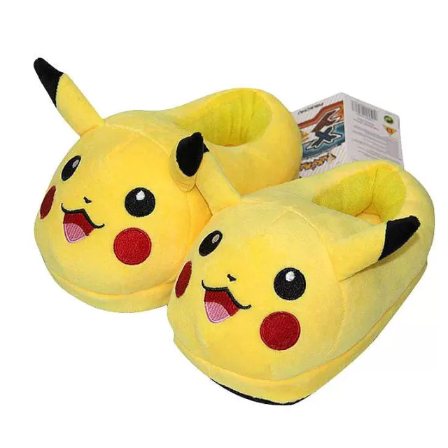 Herbst & Winter-Pkm.store Warme Plusch Pokemon Hausschuhe Fur Kinder (Pikachumotiv)