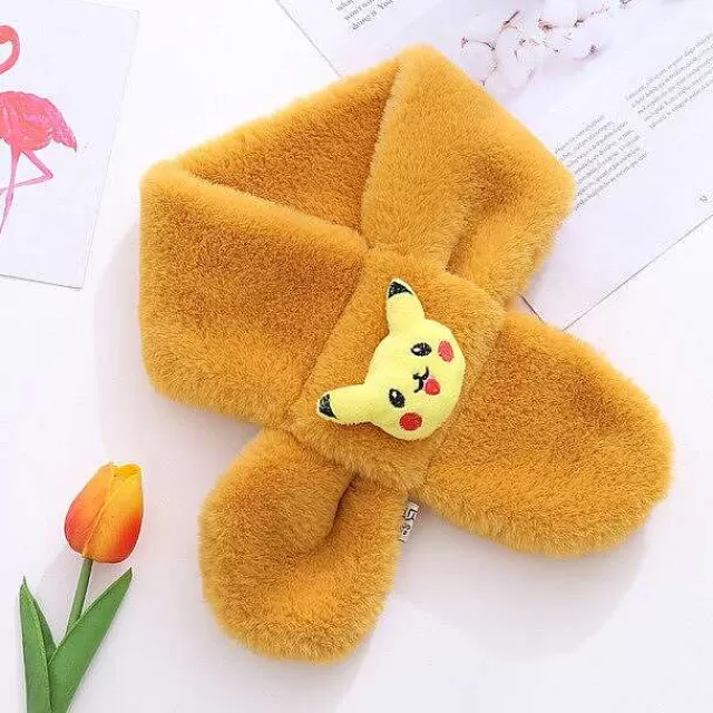 Herbst & Winter-Pkm.store Weicher Schal Fur Kinder Mit Pikachu Motiv